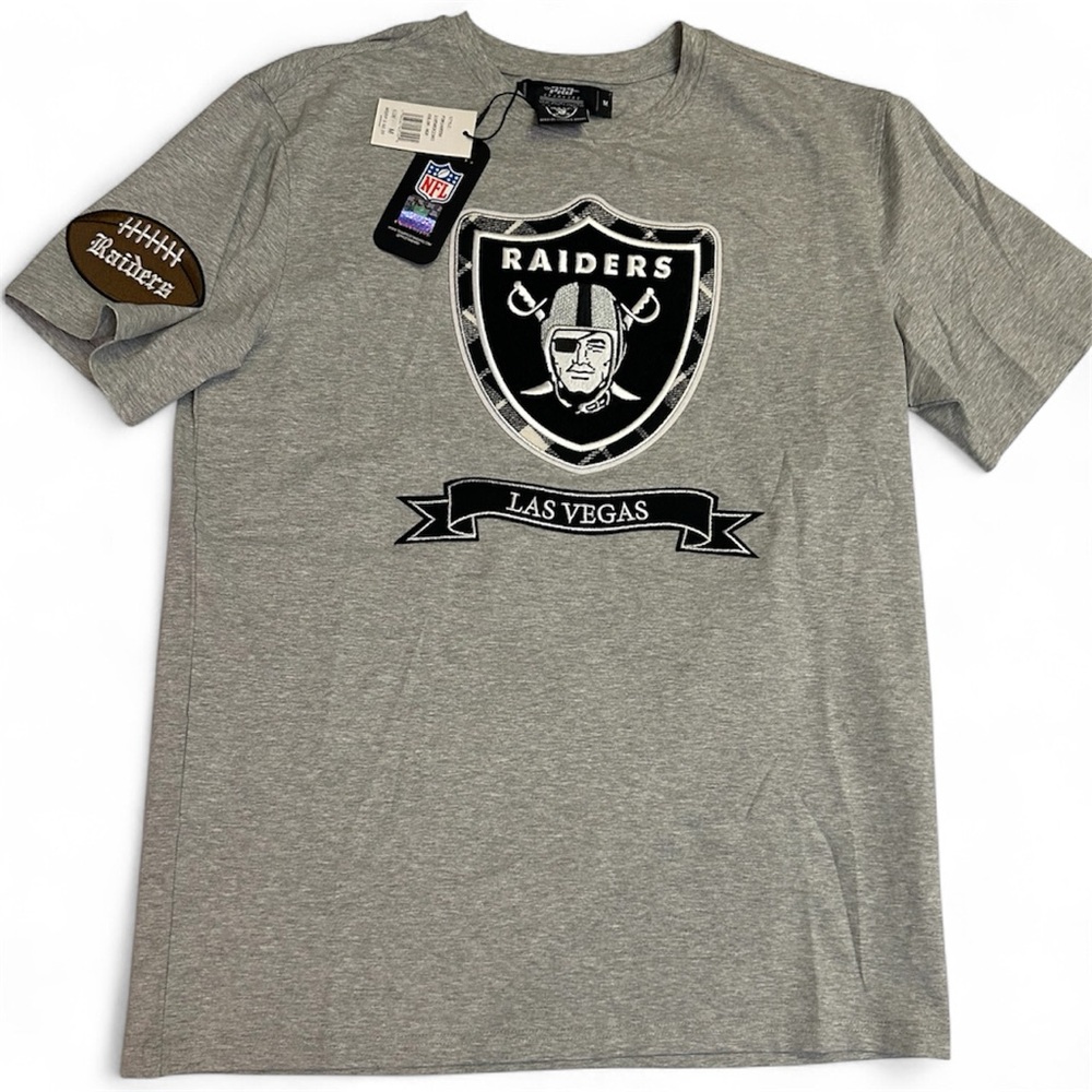 New Whit Tags Men PRO STANDARD NFL Las Vegas Raiders Pro Prep SJ T-Shirt Sz Med